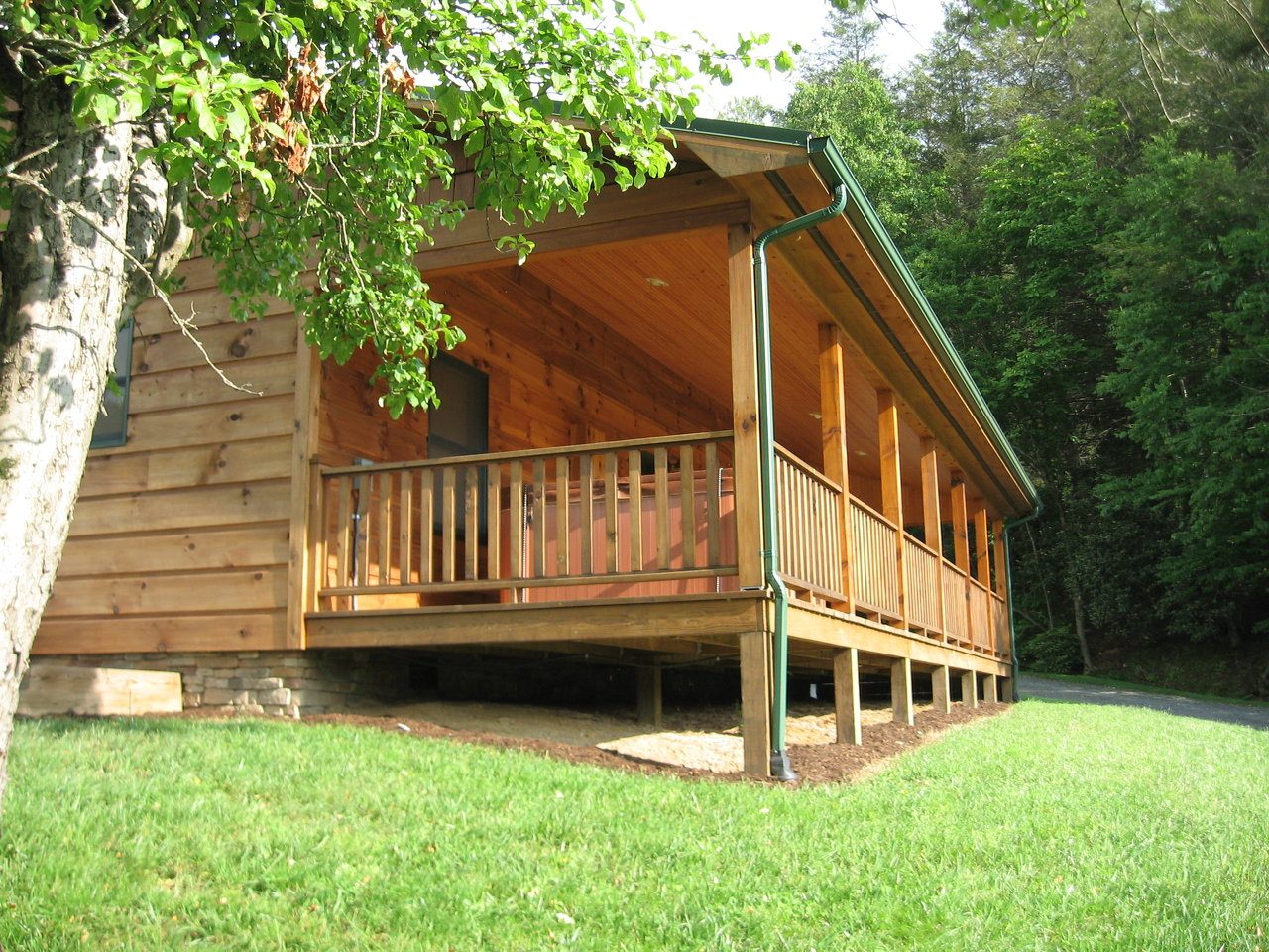 Frances' Cabin exterior with porch